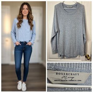 Boxercraft Heather Blue Pullover sweater size XL